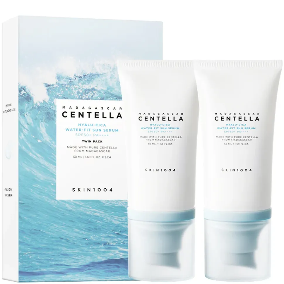 Madagascar Centella Hyalu-Cica Water-Fit Sun Serum Twin Pack