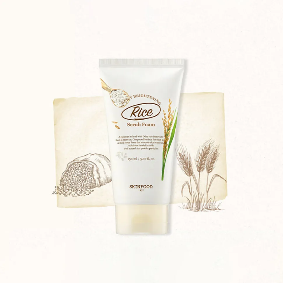 Rice Daily Brightening Scrub Foam