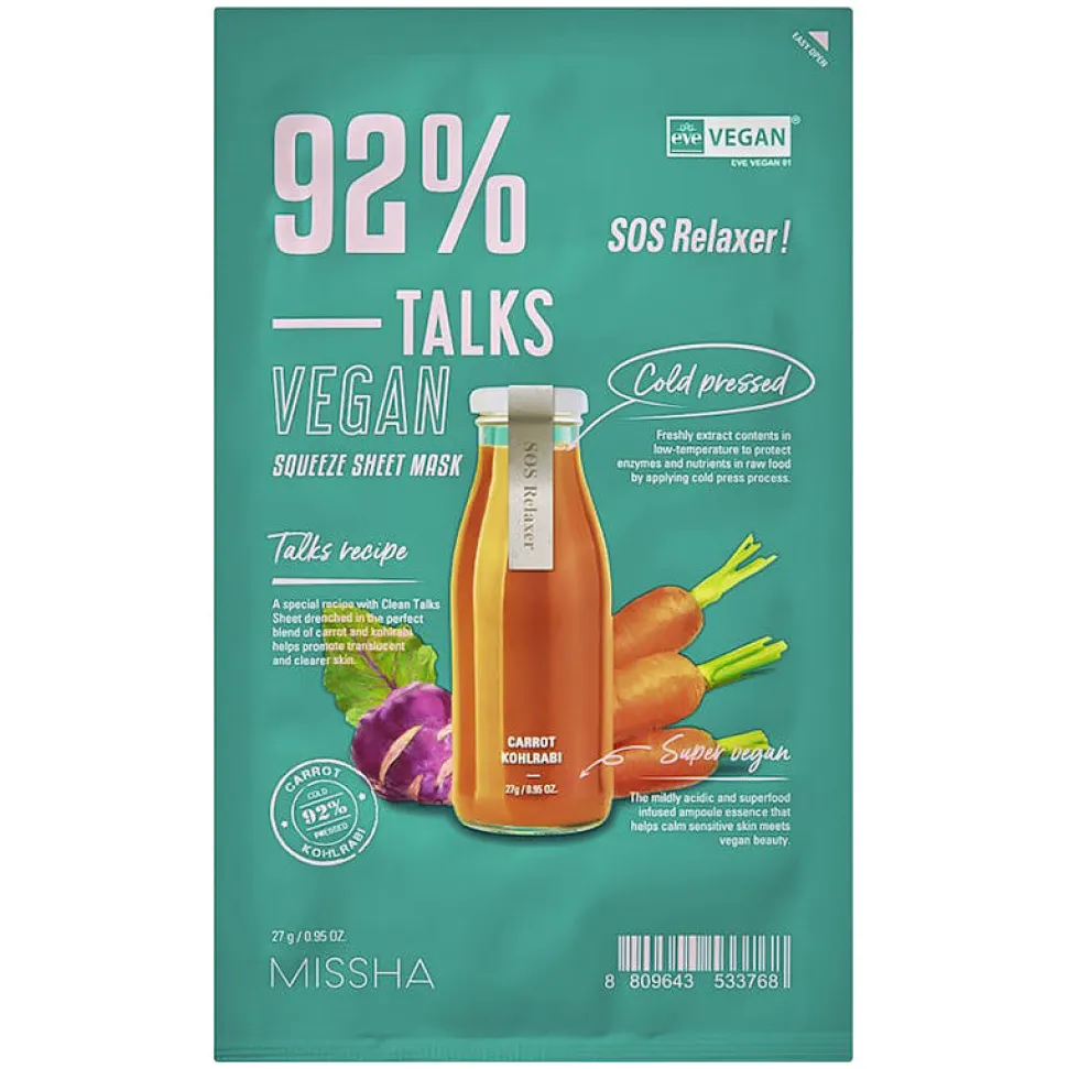 Talks Vegan Squeeze Sheet Mask